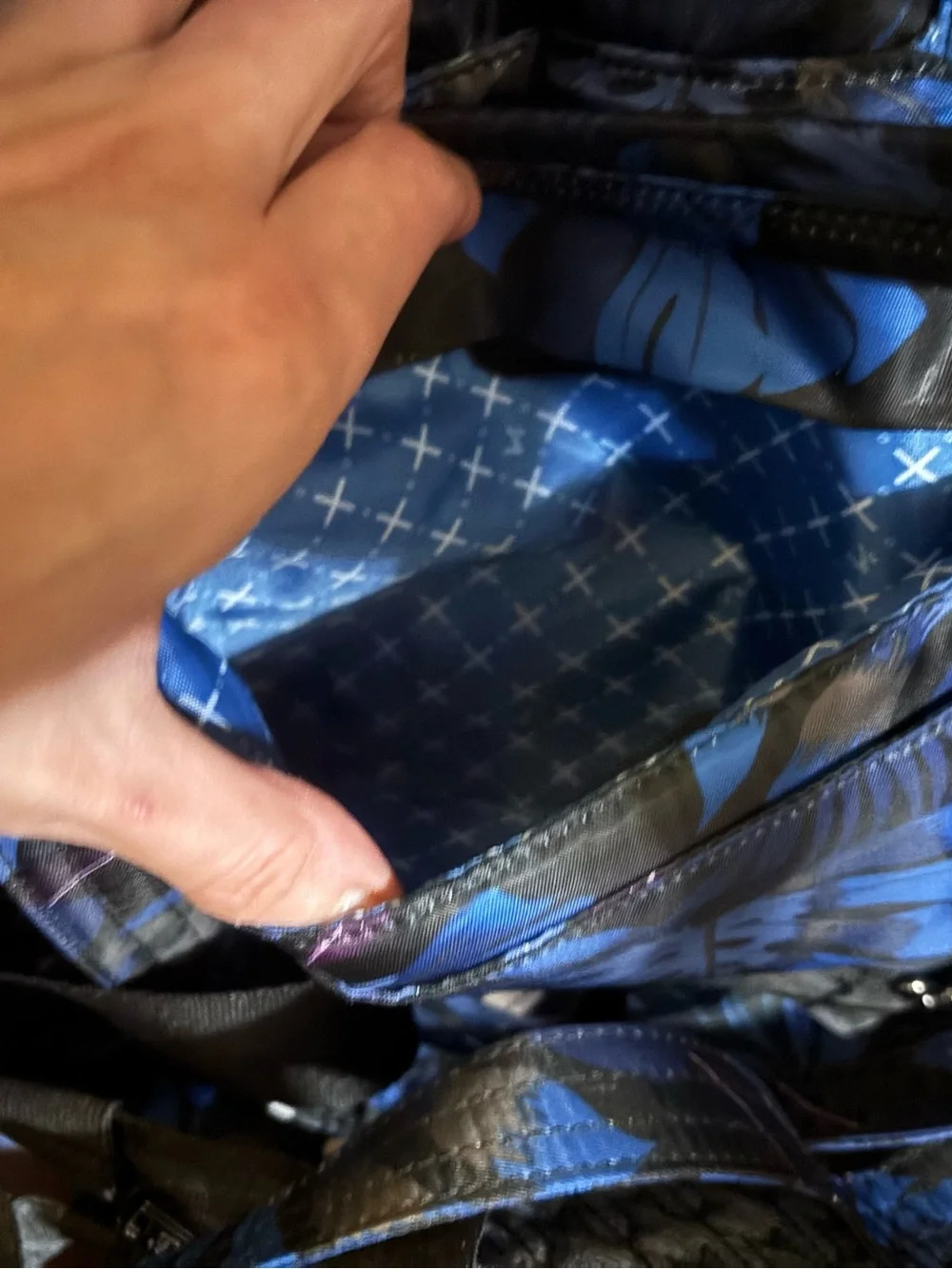 lug backpack blue